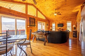 Dining area with panoramic views for memorable meals
