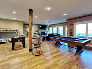 Game Area, Family Room, Additional Sleeping Space + Another Full-Size Kitchen, Basement