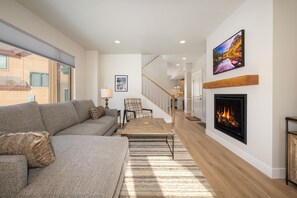Cozy Living Room with gas fireplace and relaxed family time.
