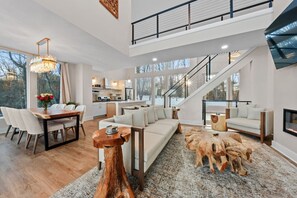 Living room / dining area / full kitchen