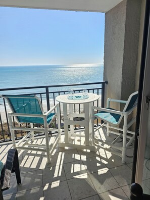 No need to go out to  a restaurant when you can dine in with this view!