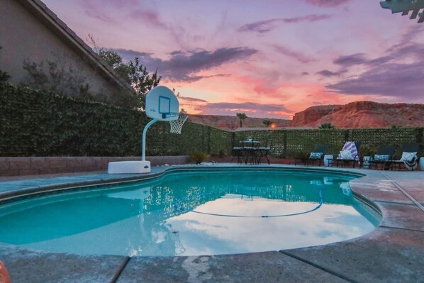 Play all day in the heated pool and lounge around the pool deck.