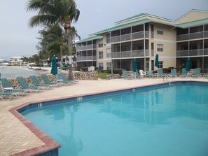 Ocean side pool located behind the resort.