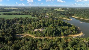 Aerial View of the Home & Lake 