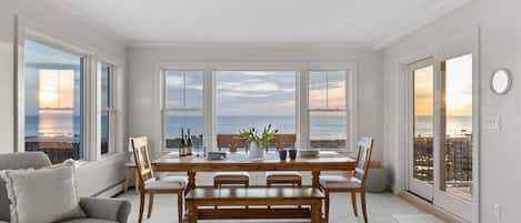 Sharing stories? The sunset’s listening too! Amazing water views at every angle!