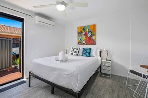 A cozy and inviting bedroom designed for ultimate comfort