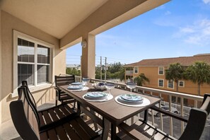 Main Level Private, Covered Balcony