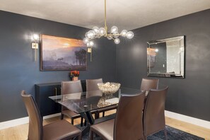 Cozy dining area.