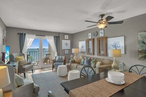 Living Room with balcony access