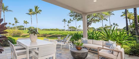 View of the 15th fairway from the lanai