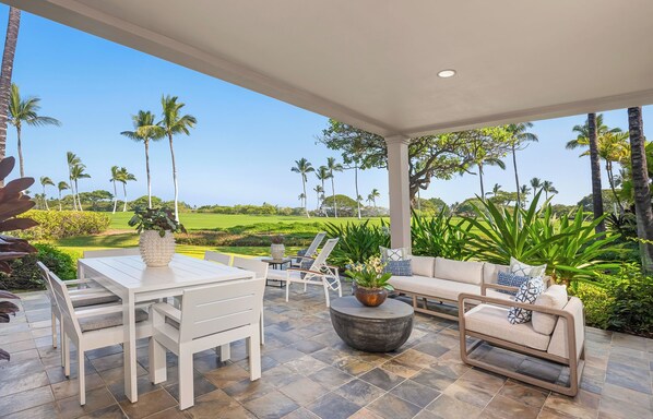 View of the 15th fairway from the lanai