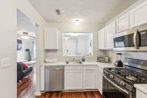 Indoors, Kitchen, Microwave, Oven, Sink