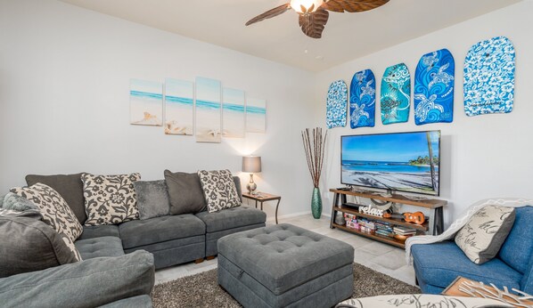 Living Area with Smart TV