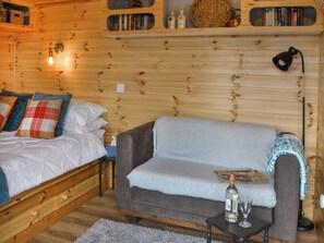 Open plan living space | Hadrian’s Wall Shepherd’s Hut at Brockalee Farm, Bardon Mill, Near Hexham