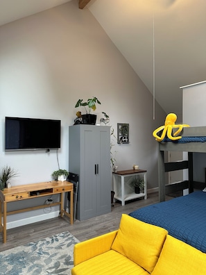 TV and small desk