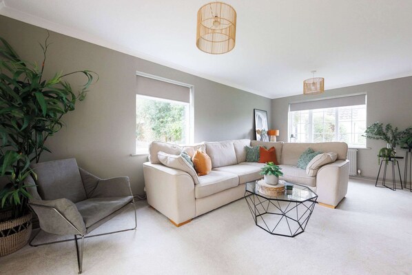 A spacious lounge offers modern comfort complete with beautiful interior