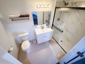 Private bathroom with walk-in shower