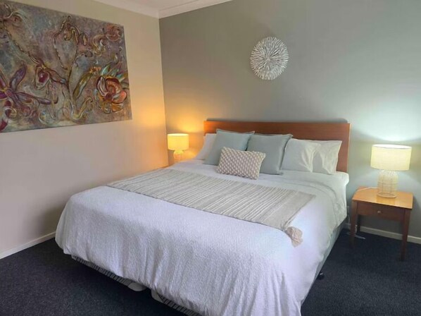 A bedroom designed for comfort and rest.