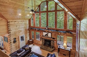 Nature Views while relaxing in front of the fireplace