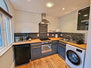 Our kitchen has everything you'd expect in a family home including microwave, kettle & toaster. We provide complimentary teas & coffee