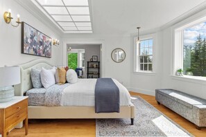 Our sanctuary of peace and comfort, where restful nights and serene mornings create the perfect balance. #BedroomSanctuary #PeacefulLiving #ComfortZone