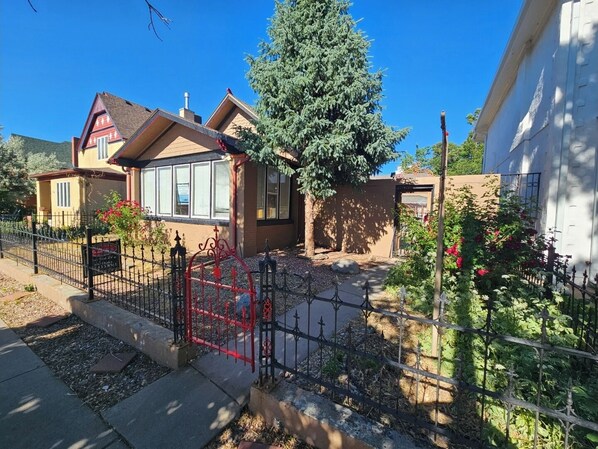 This 125 year old victorian has a cast iron gate  was made 1880 Cincinnati OH