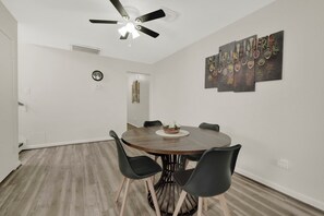 Dine in style! A sleek dining area perfect for meals and gatherings. 🍽️✨