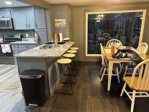 Dining and kitchen