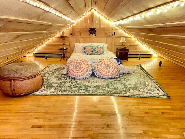 Boho loft bedroom