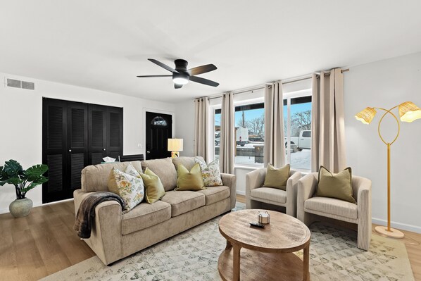 Enjoy your stay in this stylish and spacious living room