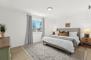 Spacious king bedroom designed for ultimate comfort and relaxation