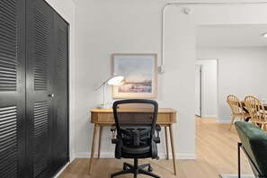 This dedicated workspace is designed for productivity and comfort, making it easy to focus and get things done.