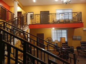 Gorgeous staircase leading to the bedrooms.