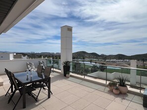 Outdoor dining area