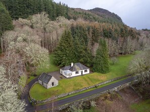 Herbe, Maison, Chalet, Paysage, Domicile, Arbuste, Toit, Montagnes, Zone Rurale, Lot Terre