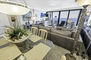 Large Living Area with Views of the Ocean, Beautifully Decorated