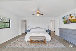 Master bedroom with King-size bed