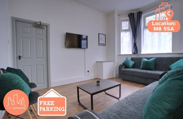 Relax with family and friends in our super stylish living space