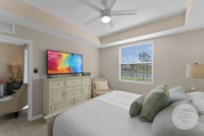 Main Bedroom #Disney #Parks #kingdom #springs #StoreyLake #resort #Apartment #Vacation #Rental #waterpark #Kissimmee #Orlando #universal #citywalk