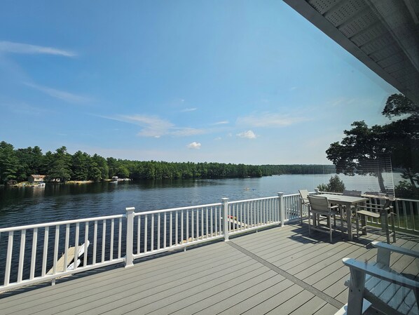 Deck off of living room and master bedroom 