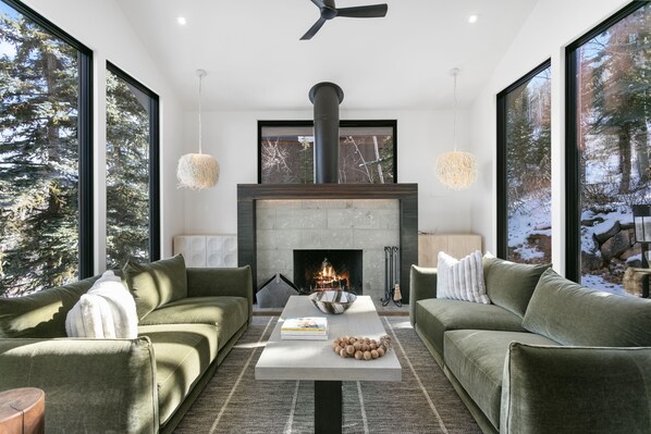 Fireplace, Indoors, Architecture, Building, Furniture