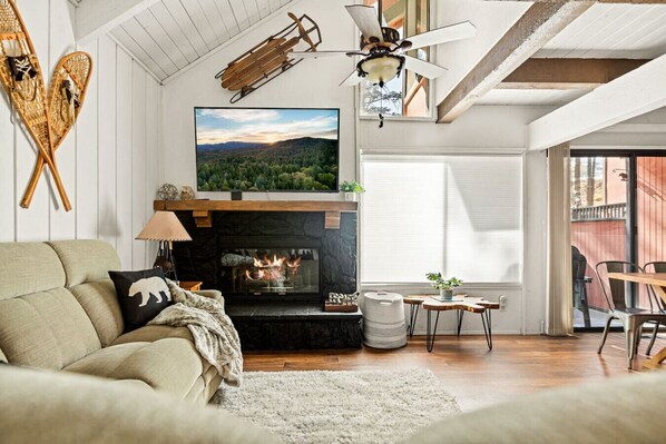 Watch TV, play games, and spend quality time with loved ones in our cozy living room space.