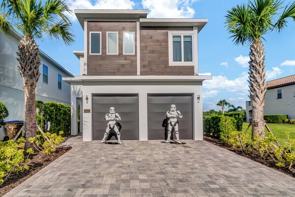 front of the property