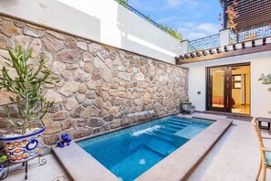 Heated private pool.