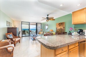 Open concept living area and kitchen