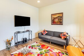Living Room | Smart TV | Free WiFi | Full Sleeper Sofa | 1st Floor