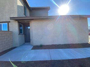 Side entry to the guest suite