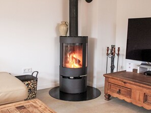 Flooring, Furniture, Floor, Living Room, Hardwood, Wood Flooring, Wood Stain, Hearth, Wood-Burning Stove, Design