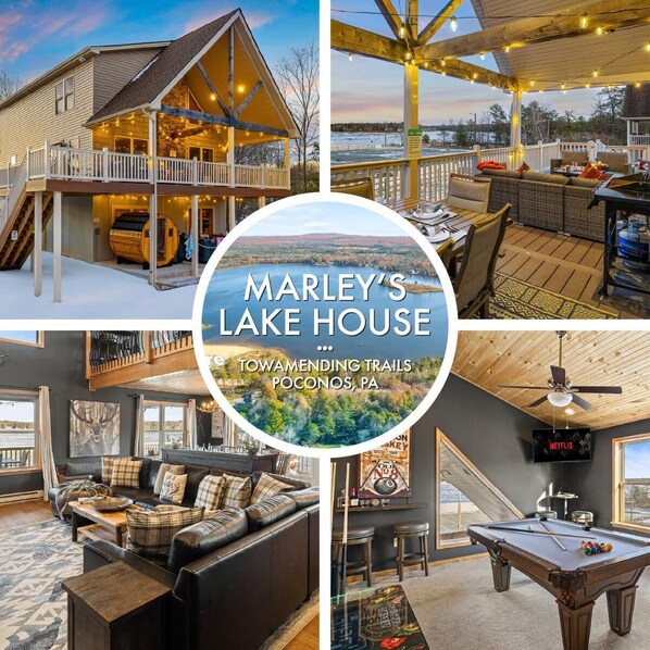 Welcome to Marley’s Lake House
Where rustic charm meets lakeside luxury perfect for families, friends, and unforgettable getaways.