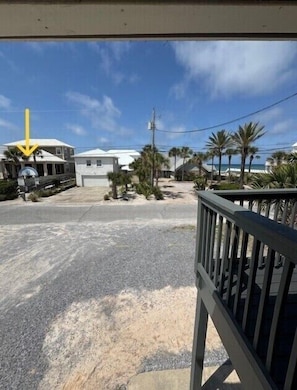 Beach Access 8 leading directly onto the beach, directly across from Motel